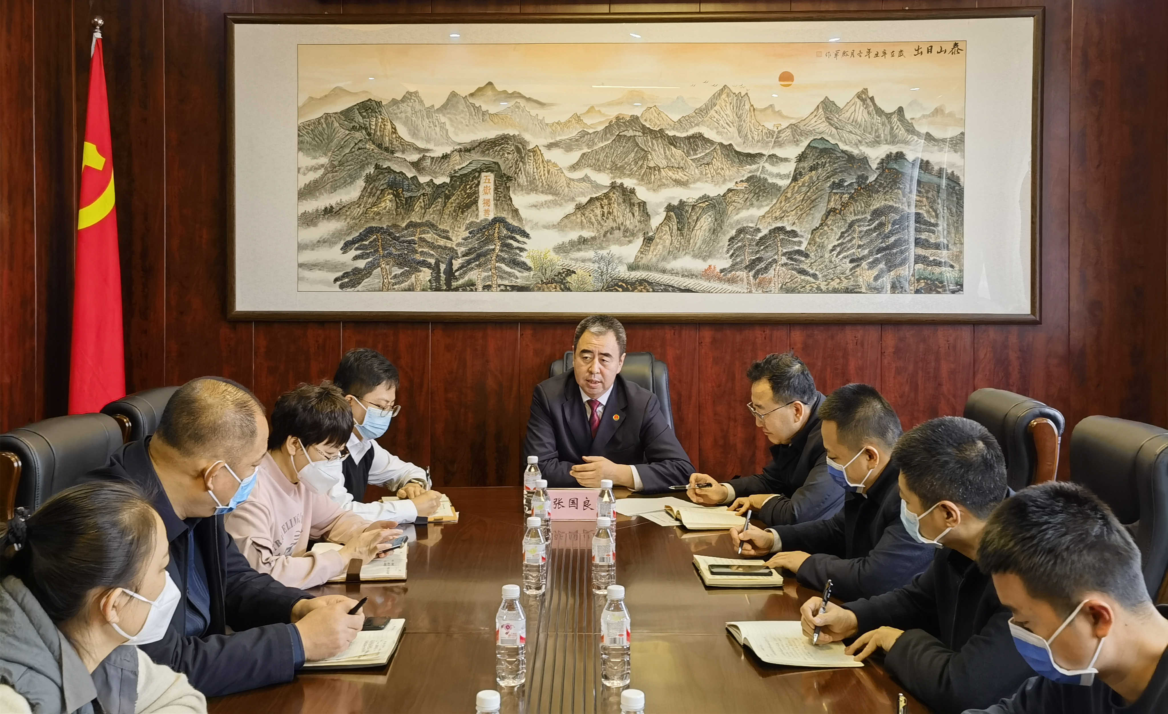 张国良在包保乡镇开展学习贯彻党的二十大精神座谈会